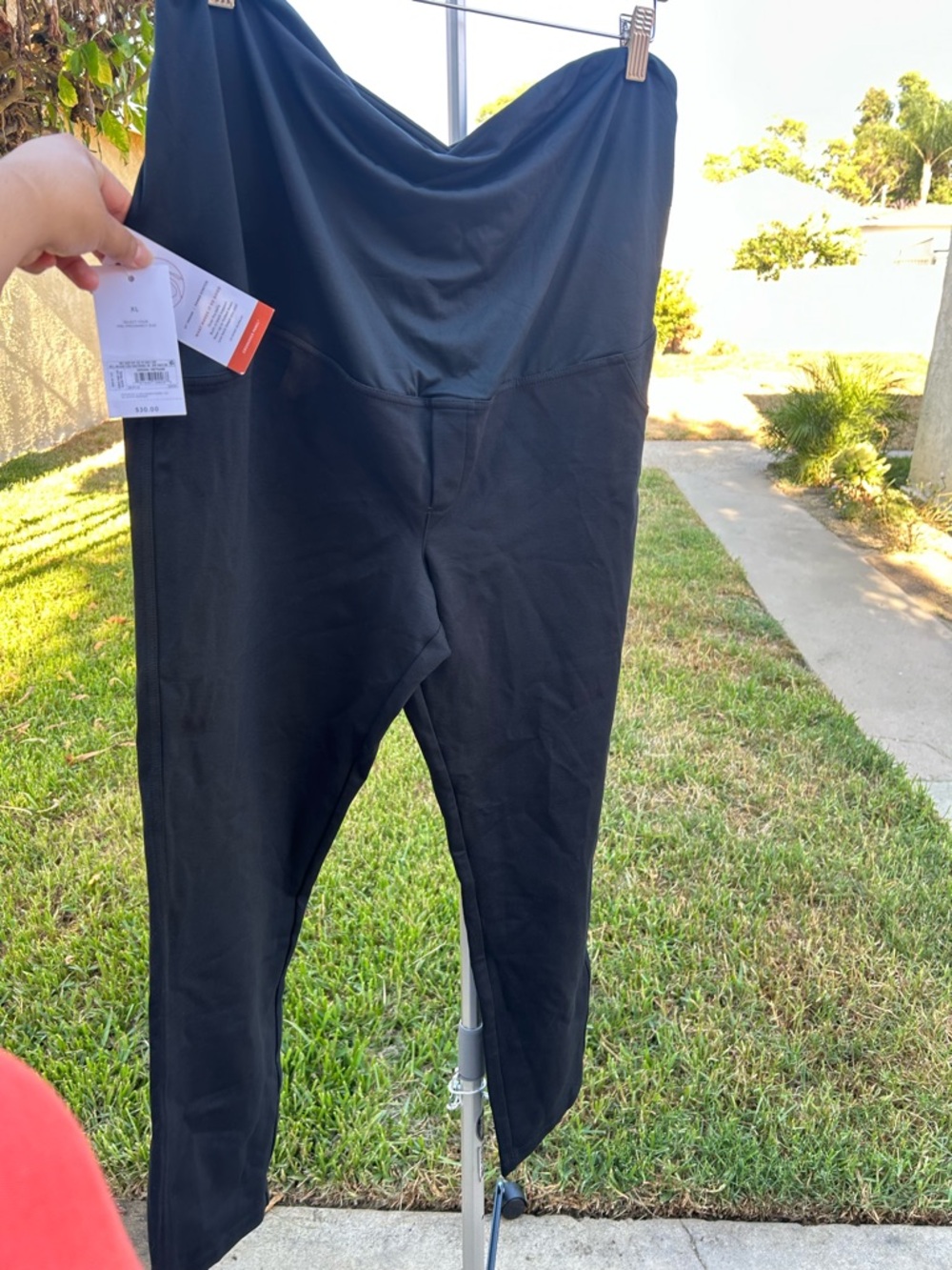 Isabel Maternity by Ingrid & Isabel Black Cropped Maternity Pants - Picture 2 of 16